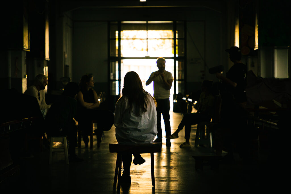 Processo de criação com Manuel Tur na Covilhã no âmbito da Odisseia Nacional