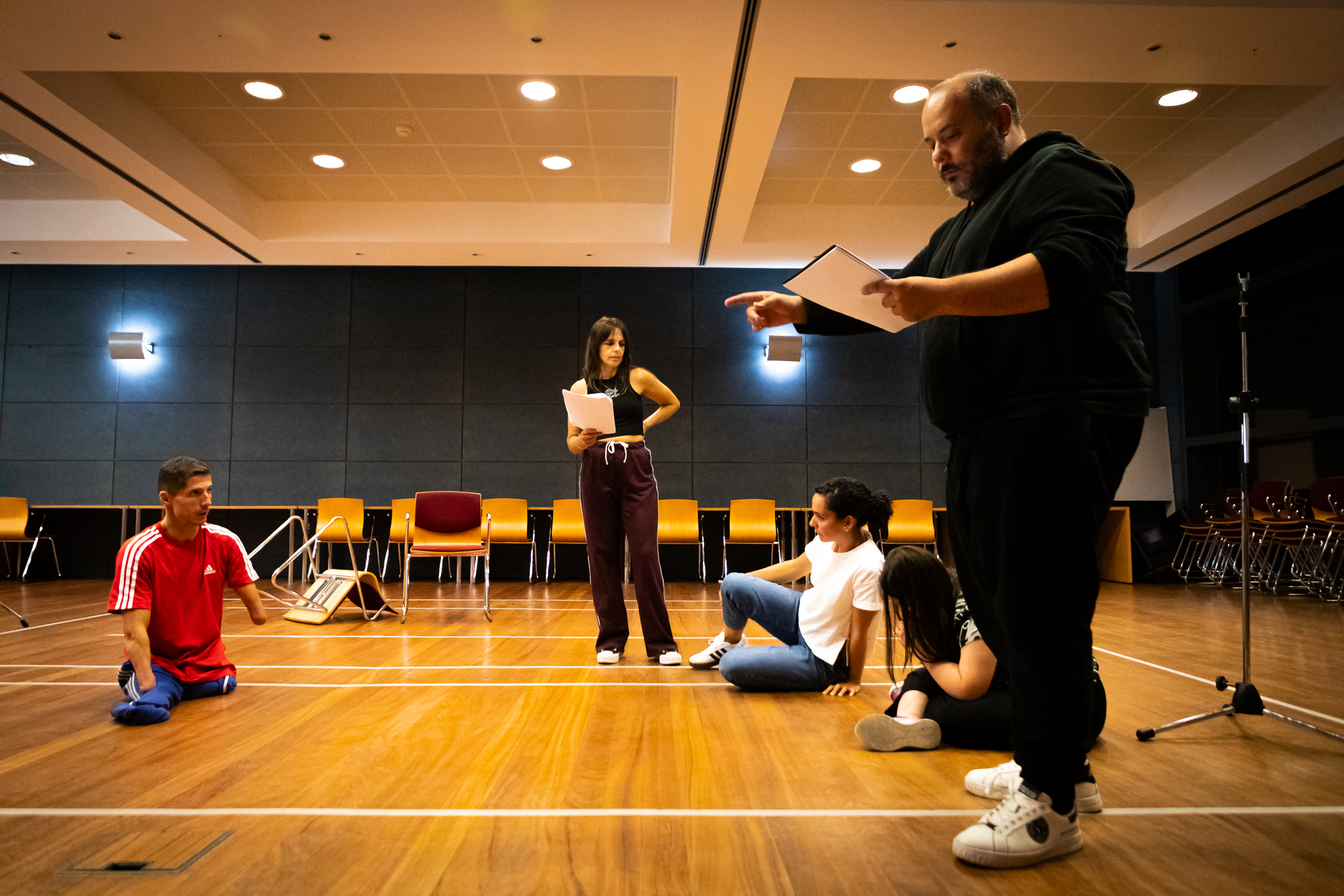 Momento de ensaio no projeto A Meio do Tejo